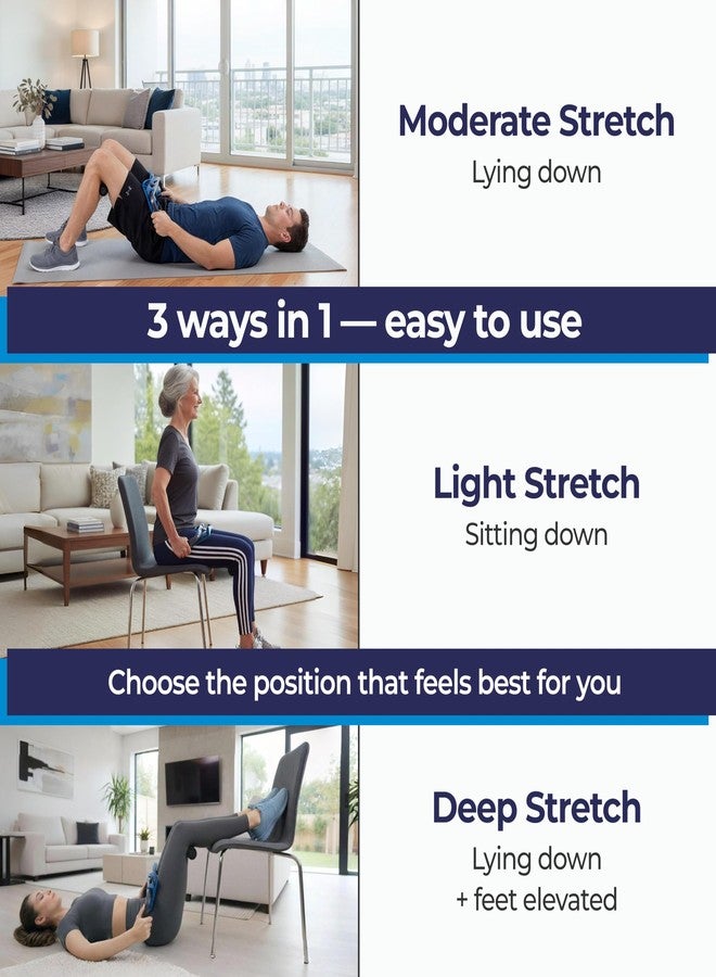 Teeter P2 Back Stretcher, Black/Blue - Image 3